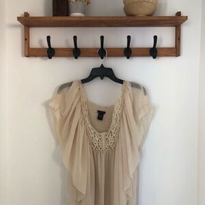 Moda International Beige Textured Top